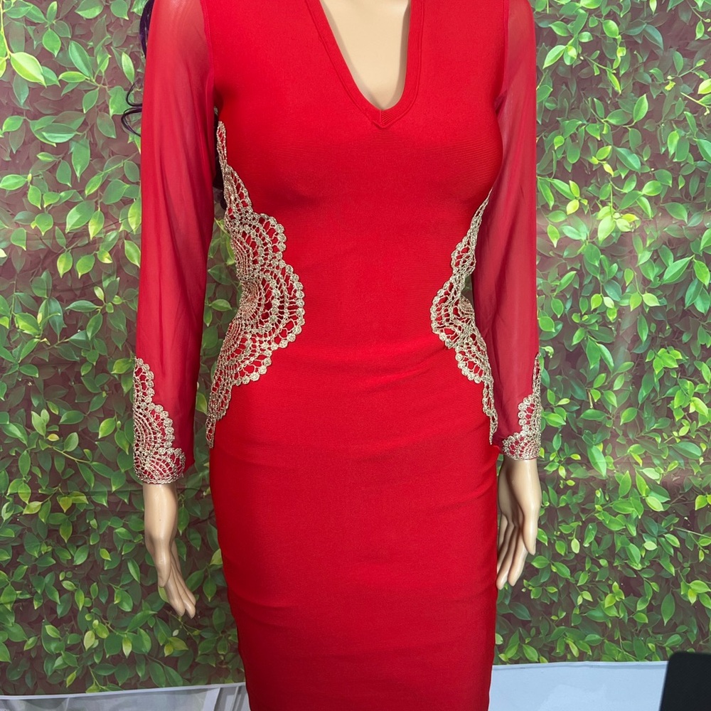 Adice Red Zip-Up Dress - Picture 6 of 15